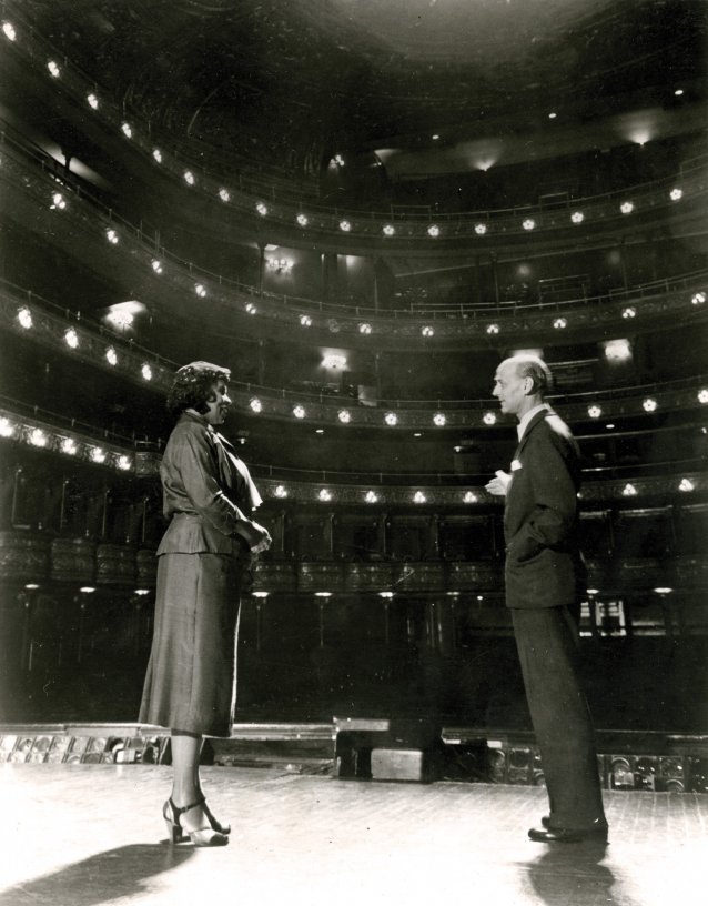 Marian Anderson and Sir Rudolf Bing at the Metropolitan Opera House, New York City, 1954