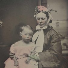 Martha Mary Robertson with her child William St Leonards Robertson