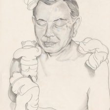 Untitled (preparatory study for sculpture of Dr John Yu)